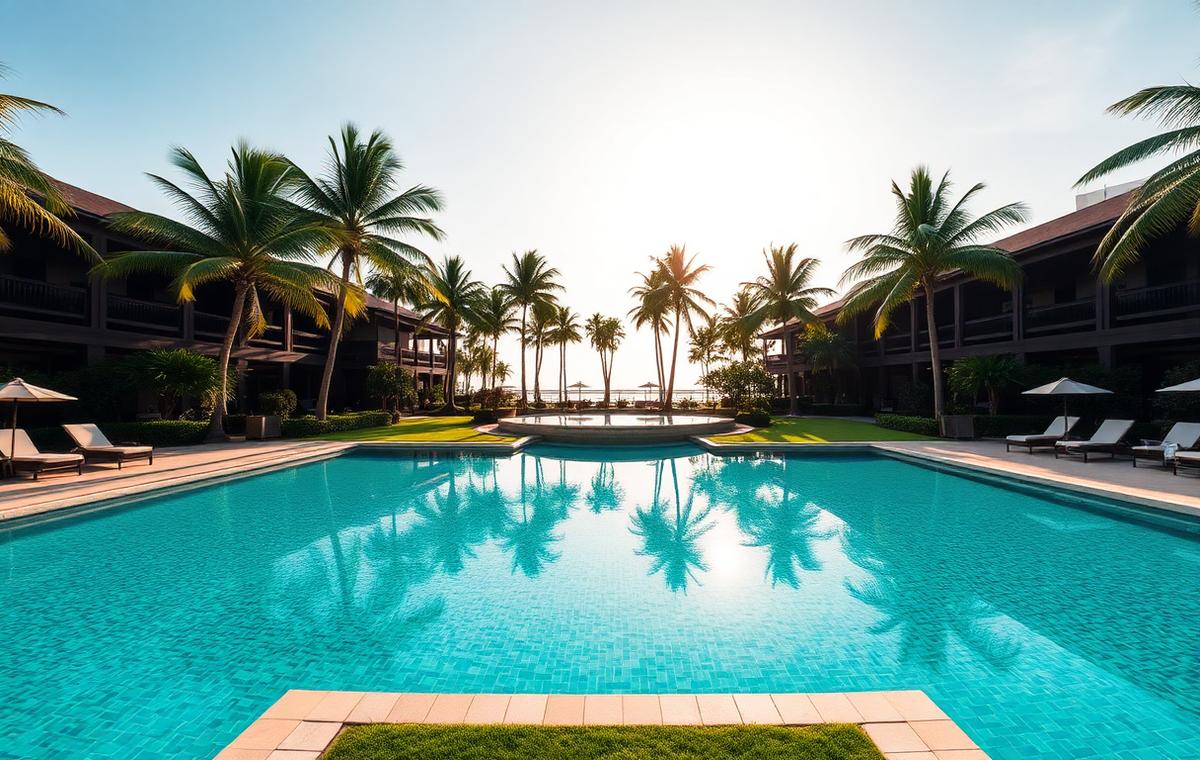 Resort Poolside Tropical Garden — Commercial garden project by RR Heaven Gardenblr